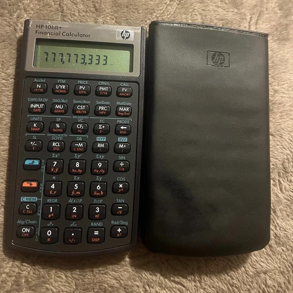 HP 10B ll Plus/Hewlett Packard 108 ll +Financial Scientific Calculator W/case